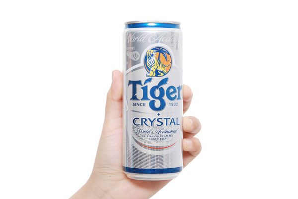 bia Tiger bạc lon cao